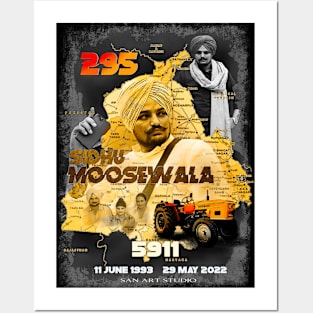 Sidhu Moosewala Posters and Art